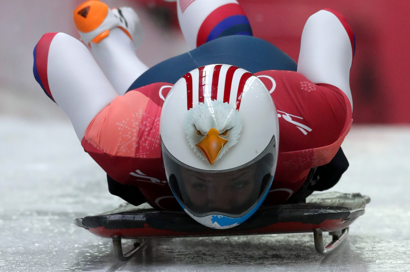 Katie Uhlaender of the U.S. Photo by Michael Sohn/AP Photo.